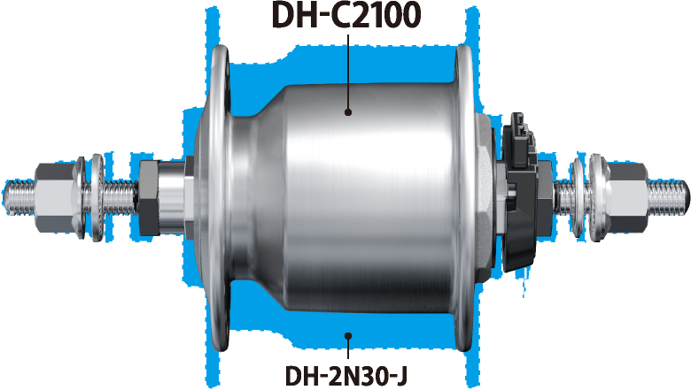 DH-C2100と過去5年の最量販モデルDH-2N30-Jとの比較。